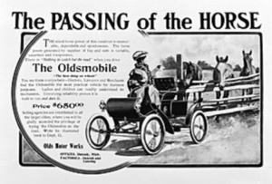 curved dash oldsmobile passing of the horse