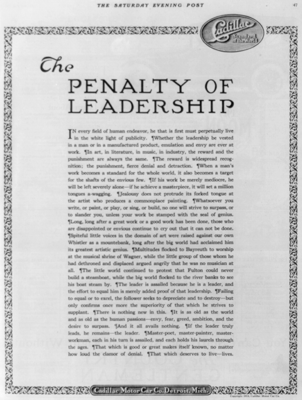 penalty of leadership ad